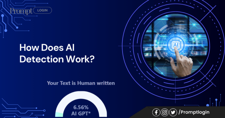 Digital representation of AI detection technology with a futuristic interface, emphasizing the focus keyword 