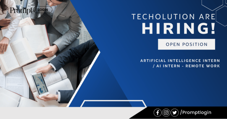 Artificial Intelligence Intern / AI Intern – Remote Work