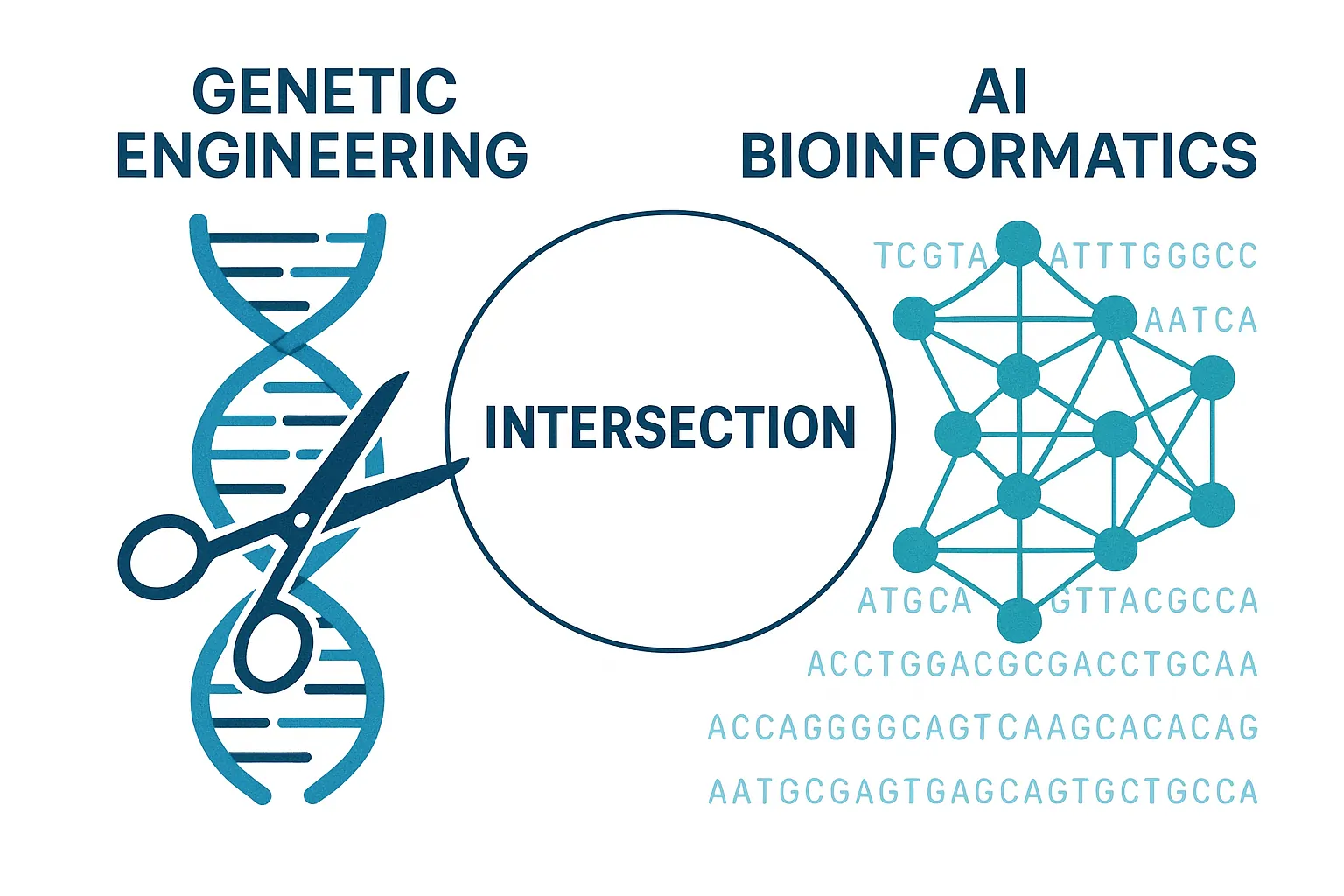 AI bioinformatics with CRISPR DNA and neural networks in genetic engineering