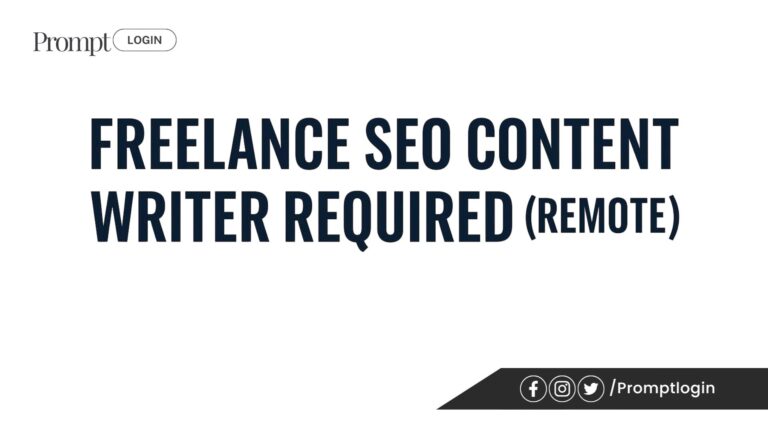 Freelance SEO Content Writer Required (Remote)
