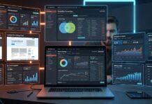 Can Semrush Actually Increase Your Website Traffic? Here’s What I Found Out the Hard Way Digital marketer analyzing SEO competitor research dashboards with keyword gaps, traffic analytics, backlink data, and ranking comparison charts on multiple modern screens.